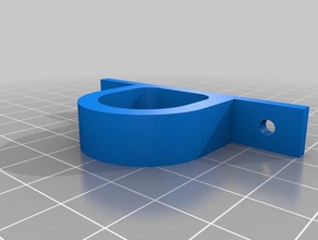 12 inch pvc mounting bracket diy fitting pipe support 3d print model - Mito3D