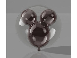 mickey cabeza de balón props disney mouse walt world 3d print model - Mito3D