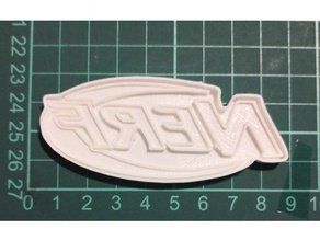 nerf logo cookie cutter cucina pranzo 3d print model - Mito3D