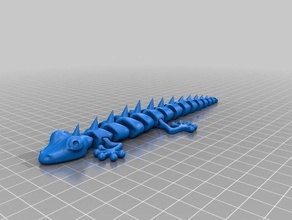 articulada lagarto picos animais de estimação 3d print model - Mito3D