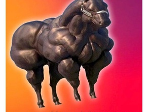 stronk Pferd Kunst dank mem memes Skulptur 3d print model - Mito3D