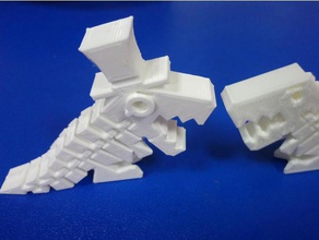 efendim flexi rex hareketli çene oyuncak oyun aksesuarlar 3d print model - Mito3D