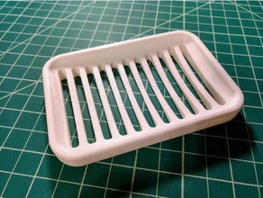 soap dish v2 bathroom holder 3d print model - Mito3D
