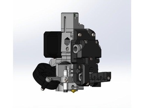 x-carriage stock prusa mk25s mk3s extruder überarbeitete x-Achse 3d Drucker Teile i3 3d print model - Mito3D