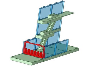 stazione di cancello plarail costruzione giocattoli 3d print model - Mito3D