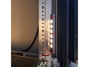 3hu server cabinet lamp diy led lighting strip rack 3d print model - Mito3D