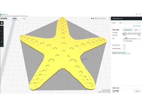 sea star wall art 3d print model - Mito3D