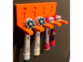 spazzolino da denti titolare bagno accessori per il mobile armadio 3d print model - Mito3D