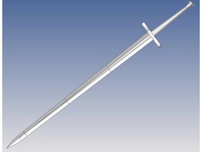 classique épée longue accessoires 3d print model - Mito3D