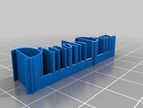 dd 3d placa de nome esculturas personalizado 3d print model - Mito3D