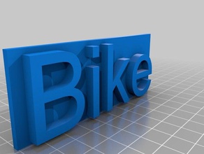 g-scale gauge bike hire sign buildings structures 3d print model - Mito3D