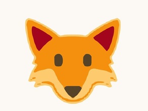 fox 3d baskı emoji 3d print model - Mito3D
