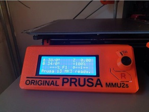 prusa mmu2s lcd de la cubierta 3d impresora partes caso mk3 3d print model - Mito3D
