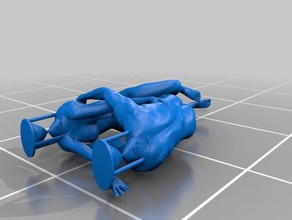 printle sonhando casal 001 esculturas 3d print model - Mito3D