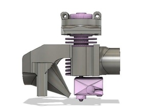 anycubic kossel l+ e3d v6 de montage du système refroidissement l'imprimante accessoires plus autodesk fusion 360 delta effectrices pas heatcreep tube 3d print model - Mito3D