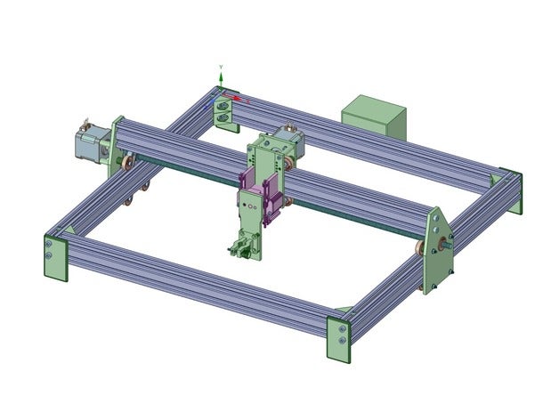 cnc-Fall-plotter-laser-dramel 3d drucken router 3D print model - Mito3D