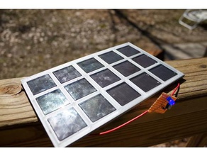 1 patio de luces solares panel solar electrónica 3d print model - Mito3D