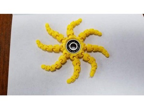 niedlichen mini-octopus fidget spinner - Spielzeug Spiele nsfw 3d print model - Mito3D