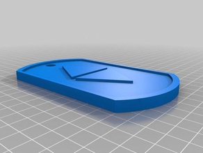 captain xavier crew auxiliary dog tag 3d printing 3d print model - Mito3D