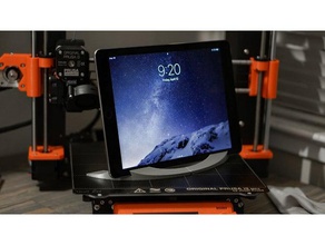 ipad stand foldable hinged holder tablet 3d print model - Mito3D