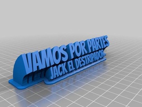 jack el detripador office personalizzato 3d print model - Mito3D