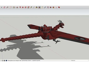 mecha guerre dragon 3d de l'impression wargame 3d print model - Mito3D