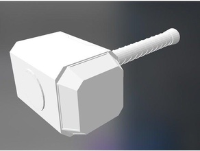 mjolnir de thor o martelo dos vingadores 3d impressão endgame thors hammer 3d print model - Mito3D