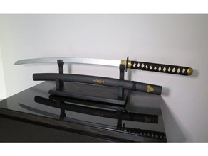 katana espada prop rack cosplay de arma kill bill 3d print model - Mito3D