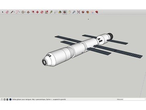 orbital de la nave espacial 3d impresión 3d print model - Mito3D