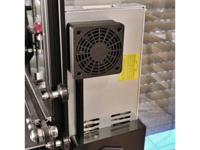 ender 3 pro bloc d'alimentation ventilateur noctua nf a6x25 le capot du 3d de l'imprimante accessoires refroidissement 3d print model - Mito3D