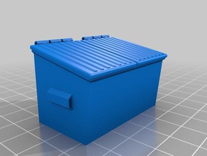 dumpster 3d impressão 28mm rpg terreno de dispersão 3d print model - Mito3D