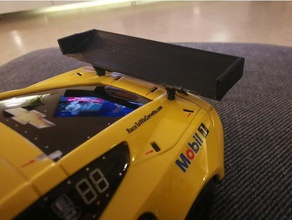 carrera digital 124 Heckflügel corvette c7 hobby 3d print model - Mito3D