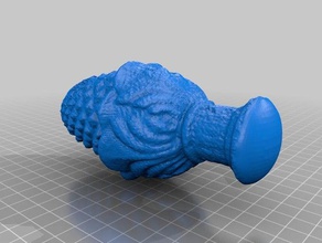 cast iron pine decor castiron scan 3d print model - Mito3D