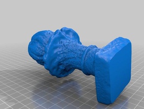 cast iron flame small decor castiron scan 3d print model - Mito3D