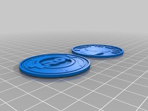 tron coin2 3d impresión 3d print model - Mito3D
