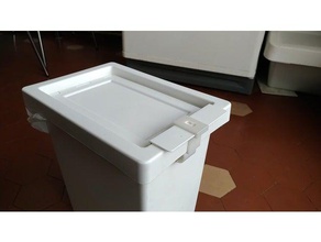 lid lock ikea filur trash bin household supplies ikeahack hack trash-bin trashcan can 3d print model - Mito3D