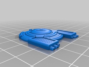 funky ufo games space starship 3d print model - Mito3D