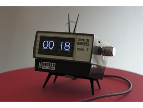 mid-century-modern arduino clock parts diy 3d print model - Mito3D