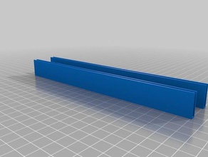 rail peigne 3 mm passe-temps débordement 3d print model - Mito3D