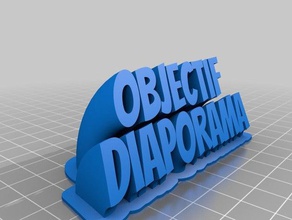 objectif diaporama office customized 3d print model - Mito3D