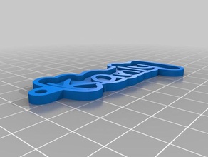 kanly catena chiave i portachiavi personalizzato 3d print model - Mito3D