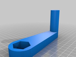 my customized crank handle parts 3d print model - Mito3D