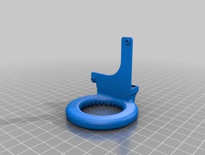 i3 mega circular fan duct low profile screw holes 3d printer parts anycubic 3d print model - Mito3D