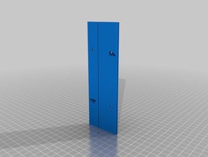 stepped double door frame diy 3d print model - Mito3D