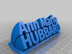 ann marie bureau de personnalisé 3d print model - Mito3D