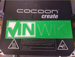 vinwiki logo vın wiki araba hikayeleri ed bolian youtube sahne 3d print model - Mito3D