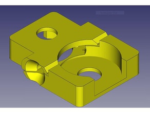 bulldog extruder filament guide 3d printer extruders freecad v019 3d print model - Mito3D