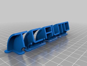 my customized sweeping name plate tc auto office 3d print model - Mito3D