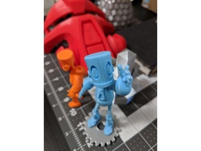 brave lamda models figure fun robot tinkercad toy 3d print model - Mito3D