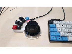 spacemouse wireless macropad office 3dmouse mechanical keyboard 3d print model - Mito3D
